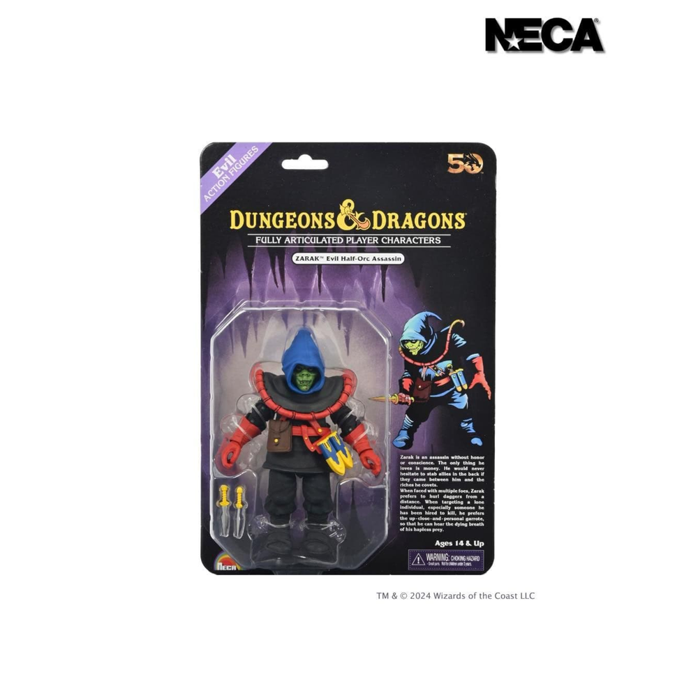 NECA D&D 50th Anniversary - Zarak 7in Scale Figure Image 1
