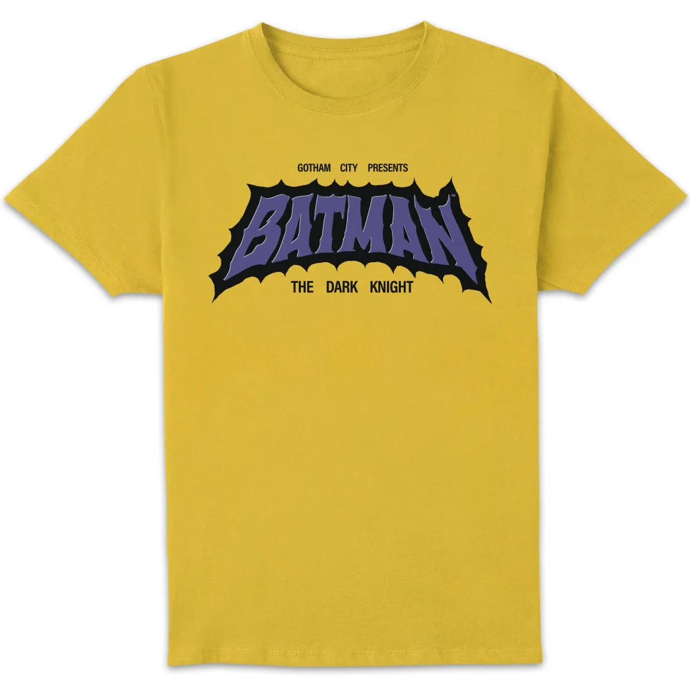 DC Comics Batman Dark Knight Unisex T-Shirt - Yellow - S Image 1