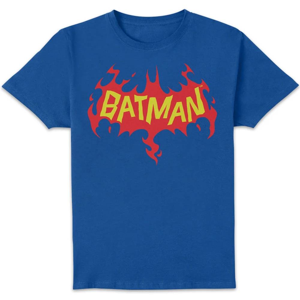 DC Comics Batman Flame Unisex T-Shirt - Blue - S Image 1