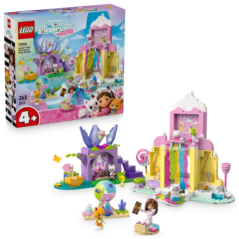 LEGO® Gabby’s Dollhouse Sweet Treat Mountain & Kitty Garden Pretend Play 11205 Image 1