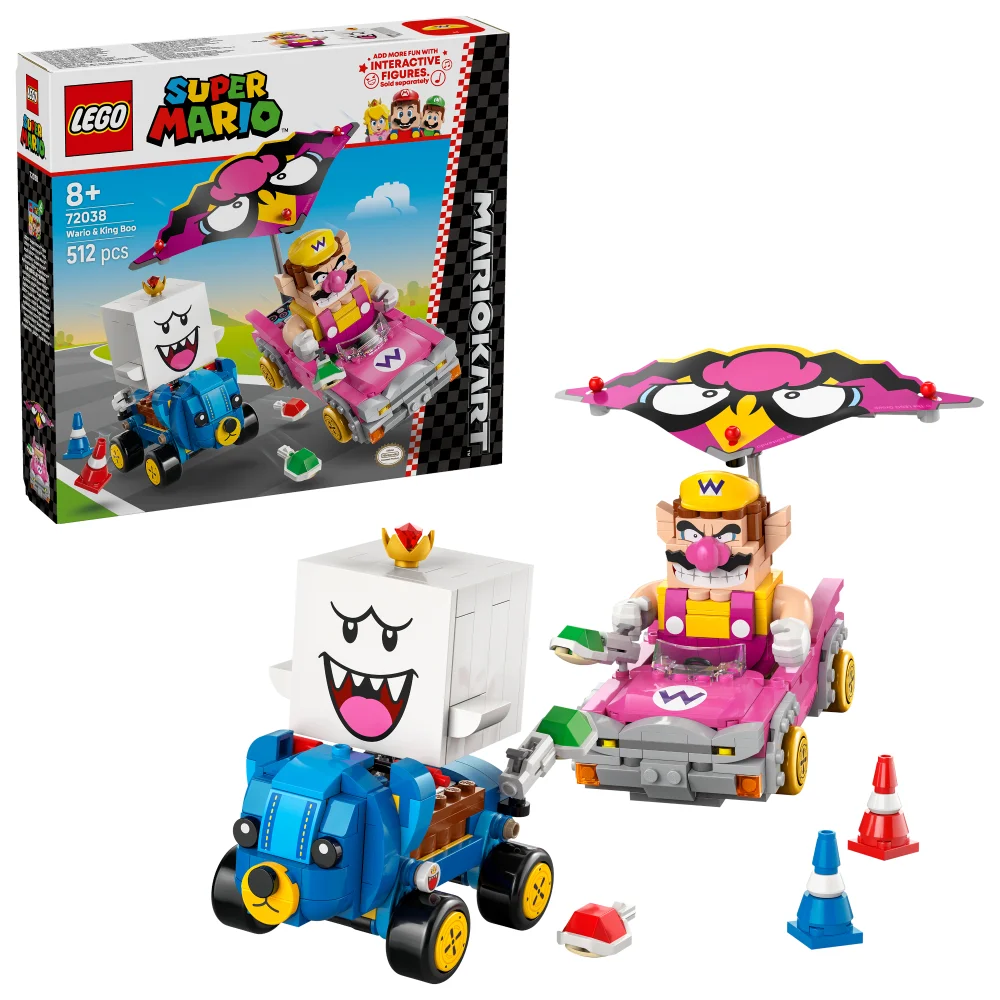 LEGO® Super Mario™: Mario Kart™ – Wario & King Boo Figures and 2 Karts 72038 Image 1