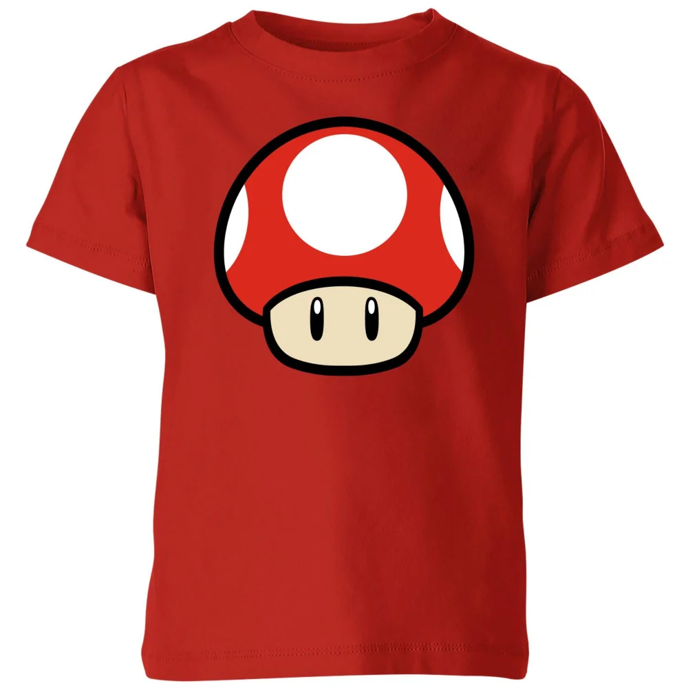 Nintendo Super Mario Power Up Mushroom Kids' T-Shirt - Red - 3-4 ans Image 1