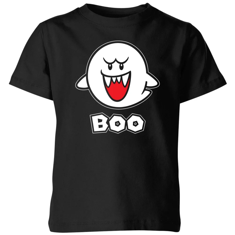 Nintendo Super Mario Boo Kids' T-Shirt - Black - 3-4 ans Image 1