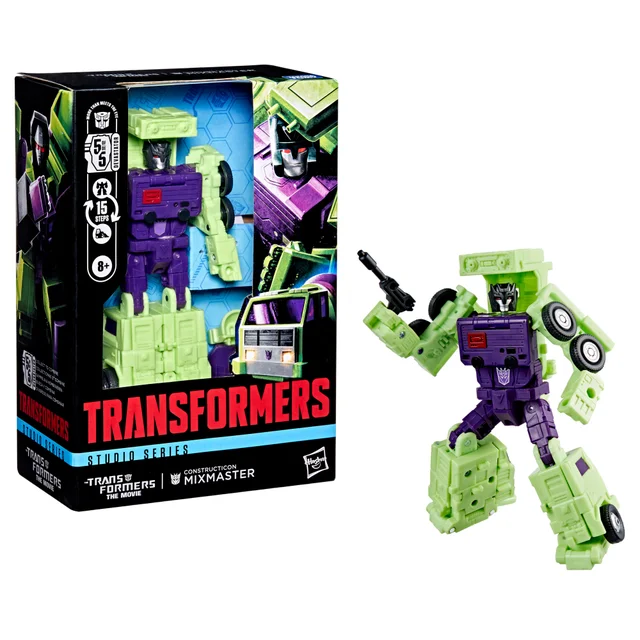 Hasbro Transformers The Transformers: The Movie Constructicon Mixmaster 5.5” Action Figure, 8+