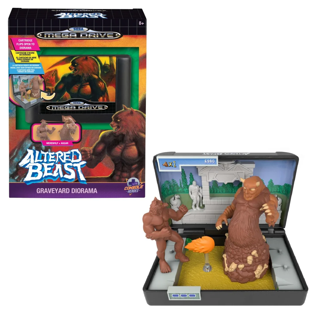 Console Heroes Sega Mega Drive Altered Beast Graveyard Diorama Image 1