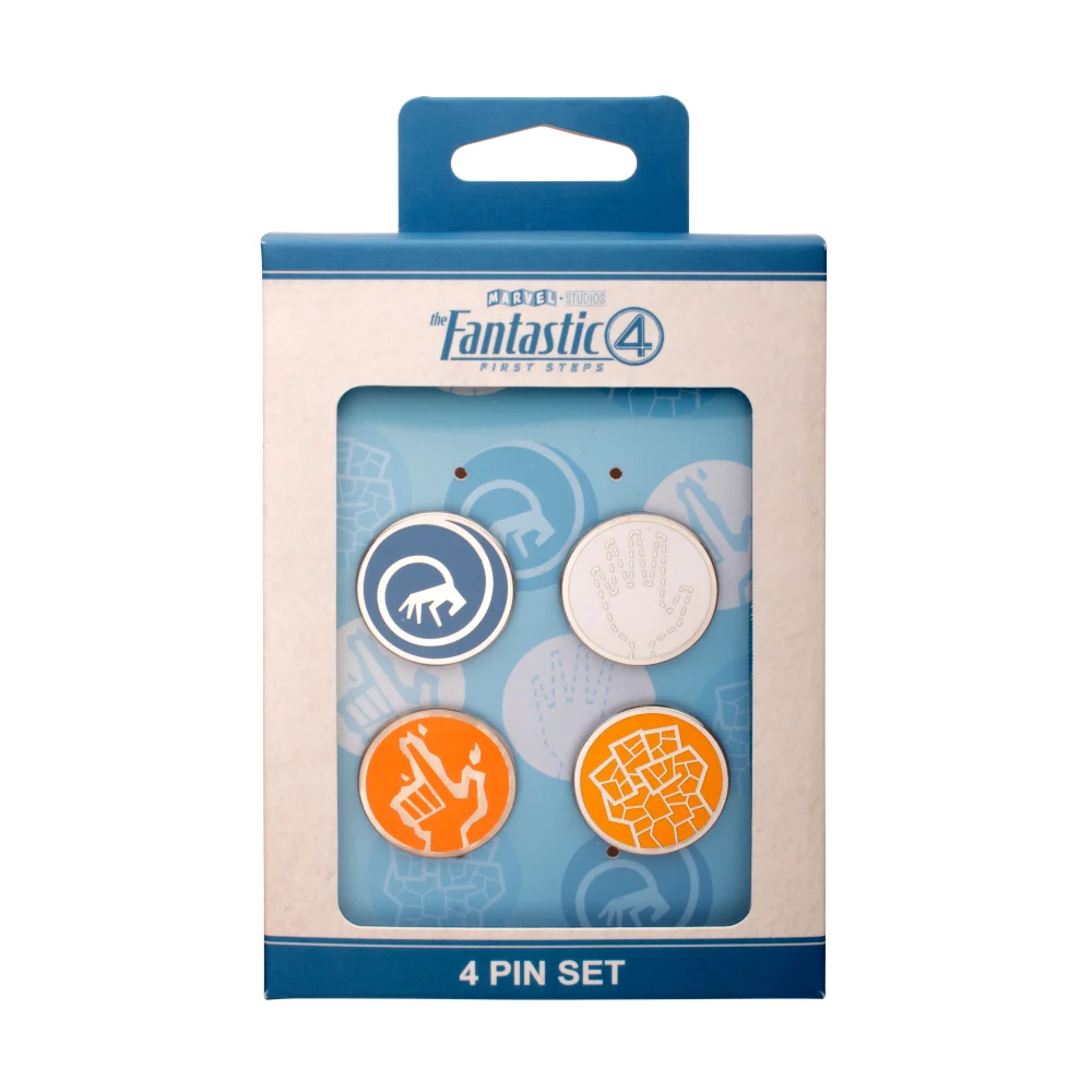 The Fantastic Four: First Steps Symbols Enamel Pin Set Image 1