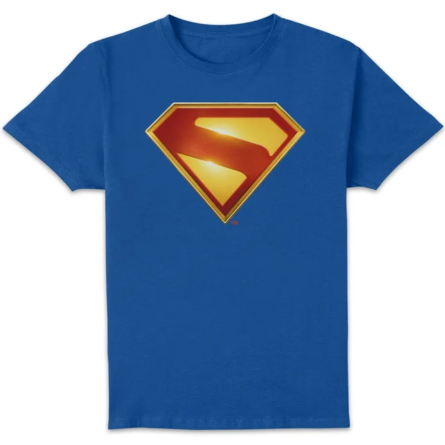 DC Comics Superman 3D Superman Logo Unisex T-Shirt - Blue