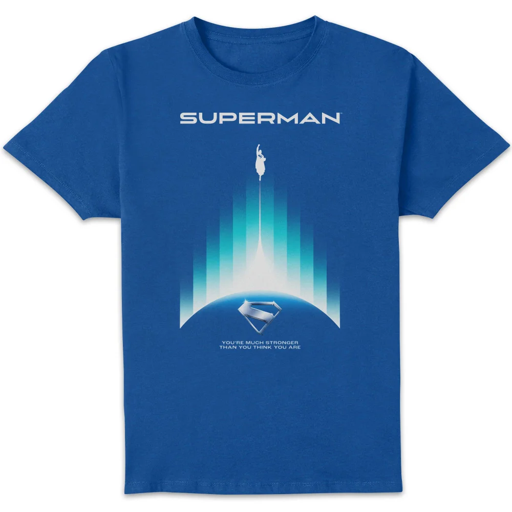 DC Comics Superman You're Much Stronger Than You Think You Are Unisex T-Shirt - Blue - S Image 1