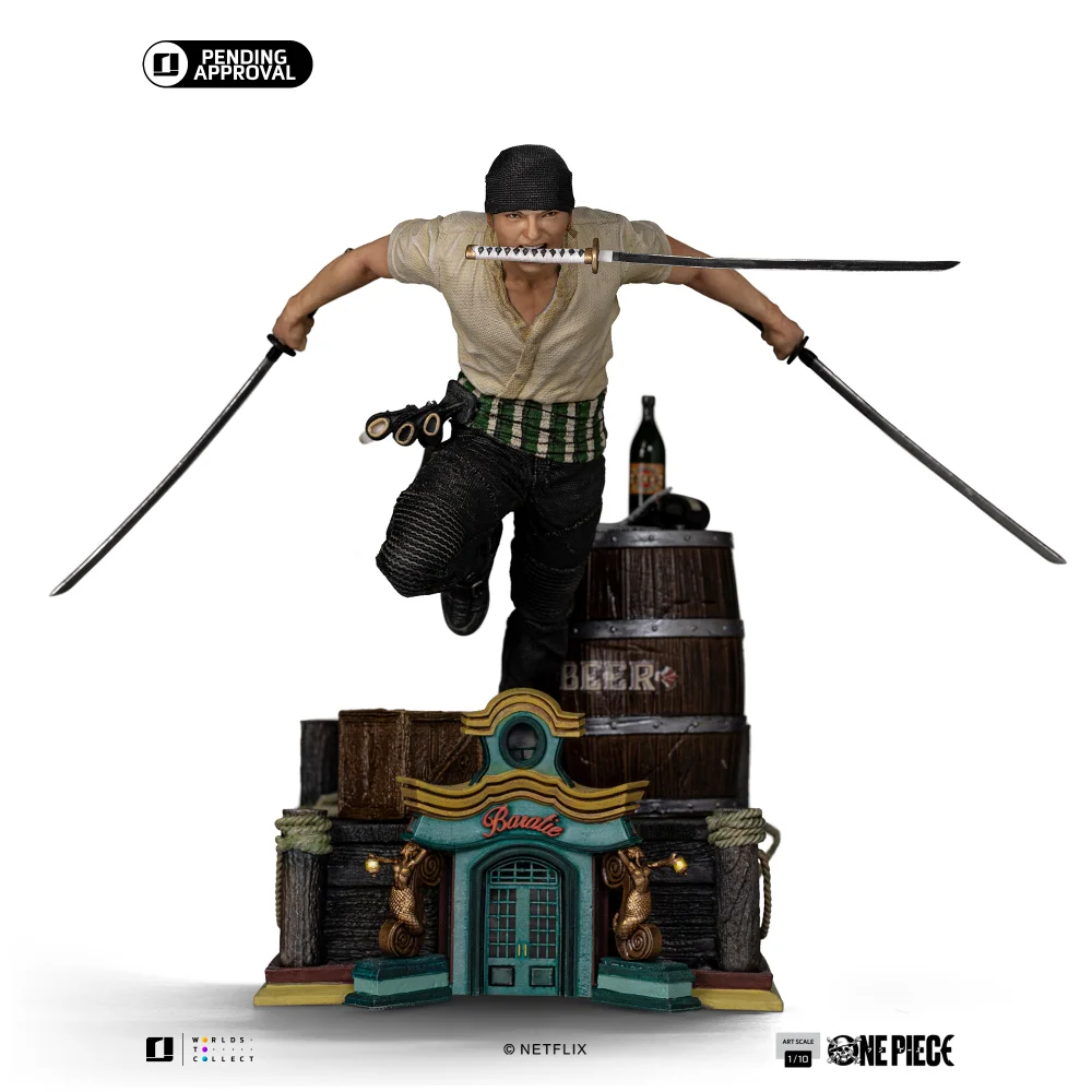Iron Studios One Piece Zoro Art Scale 1/10 Statue Image 1