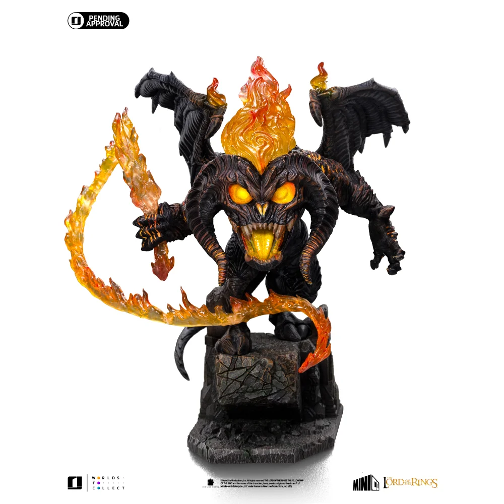 Iron Studios Lord of the Rings Balrog MiniCo Statue Image 1