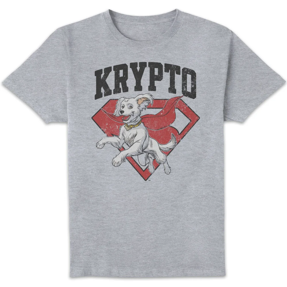 DC Comics Superman Krypto Unisex T-Shirt - Grey - S Image 1