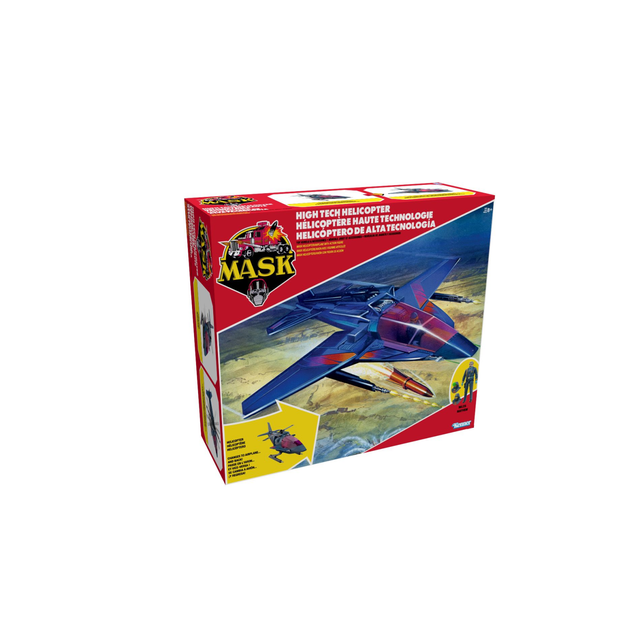 Mask High Tech Helicopter 14inch Vehicle with 1/24 Figure Set