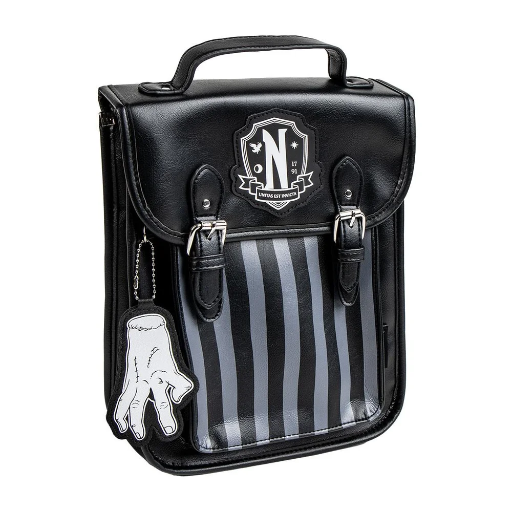 Wednesday Faux Leather Casual Fashion Backpack Image 1