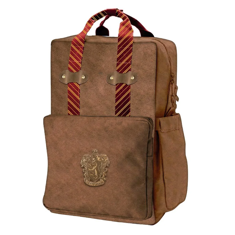 Harry Potter Gryffindor Faux Leather Casual Fashion Backpack Image 1