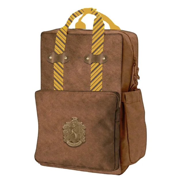 Harry Potter Hufflepuff Faux Leather Casual Fashion Backpack
