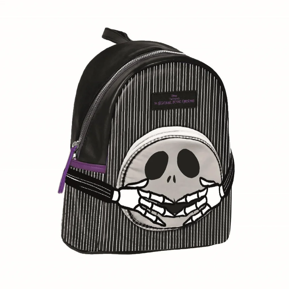 Nightmare Before Christmas Jack Faux Leather Casual Fashion Backpack Image 1