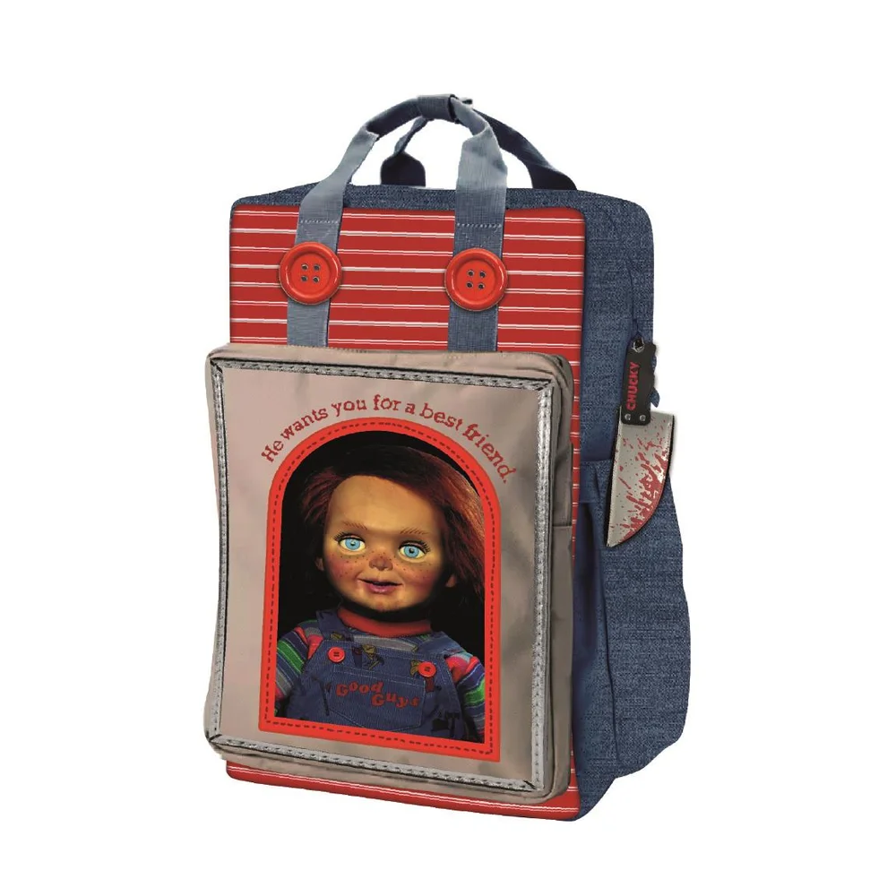 Chucky Faux Leather Casual Fashion Backpack Image 1