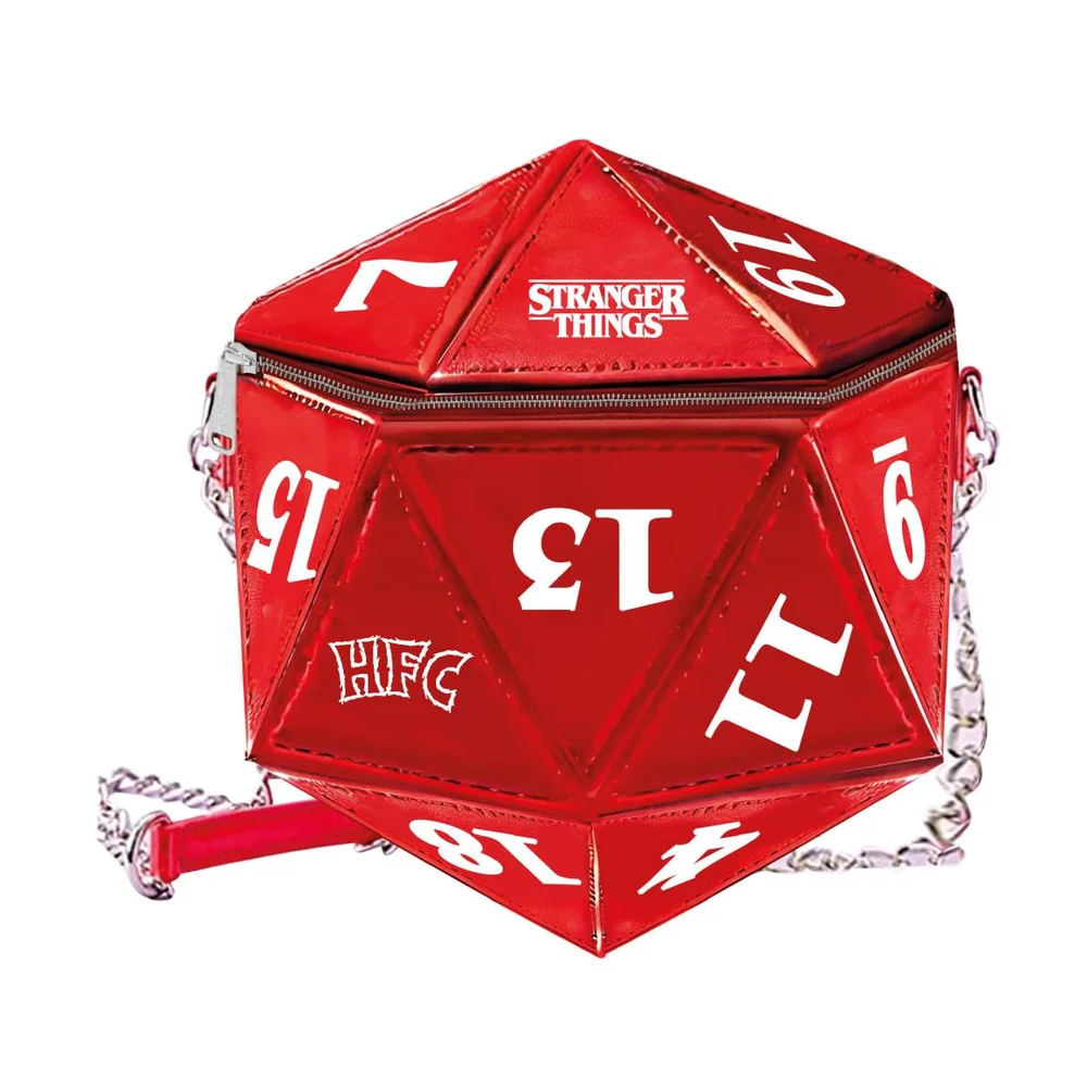Stranger Things Red D20 Faux Leather Bag Image 1