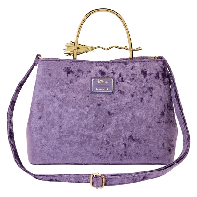 Loungefly Disney Hocus Pocus Velvet Broom Handle Handbag