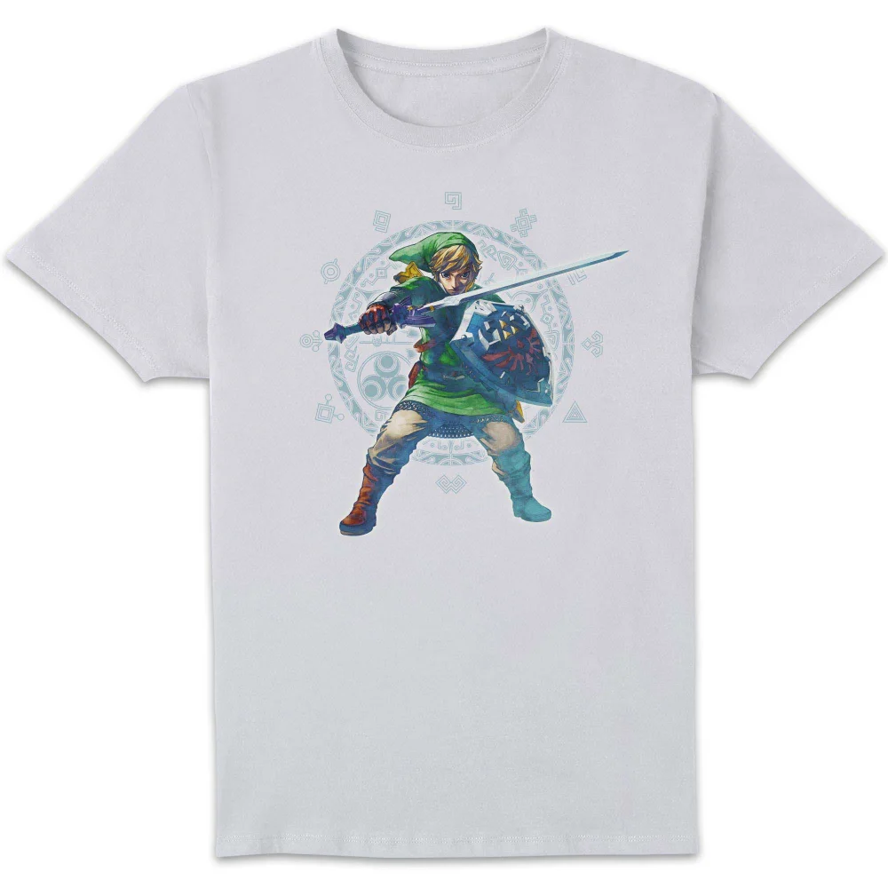The Legend of Zelda Skyward Sword Pose Unisex T-Shirt - White - S Image 1