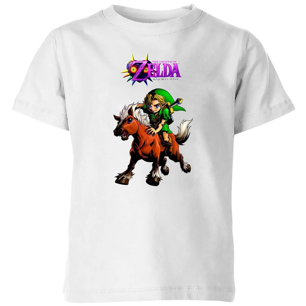 The Legend of Zelda Link And Epona Kids' T-Shirt - White - 3-4 ans Image 1