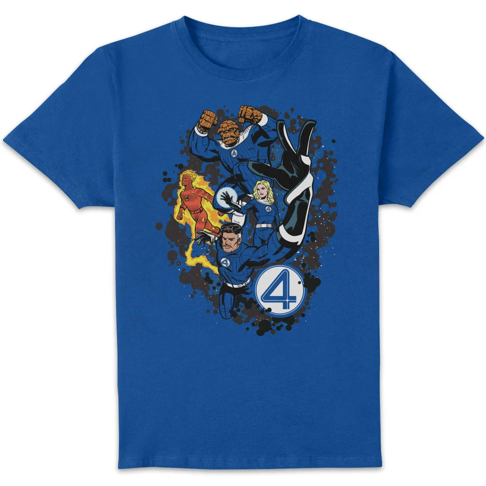 Marvel Fantastic Four Nebular Burst Unisex T-Shirt - Blue - S Image 1