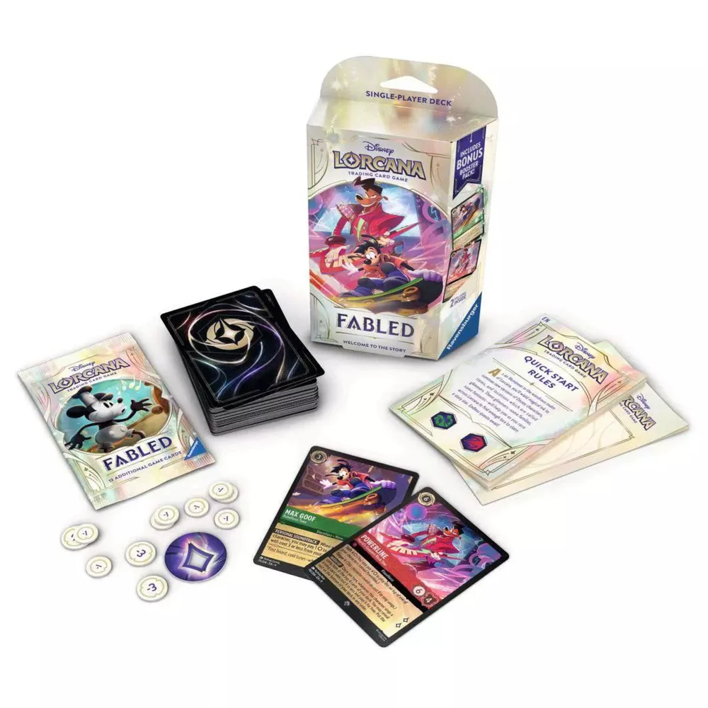 Disney Lorcana Trading Card Game Fabled Starter Deck A Image 1