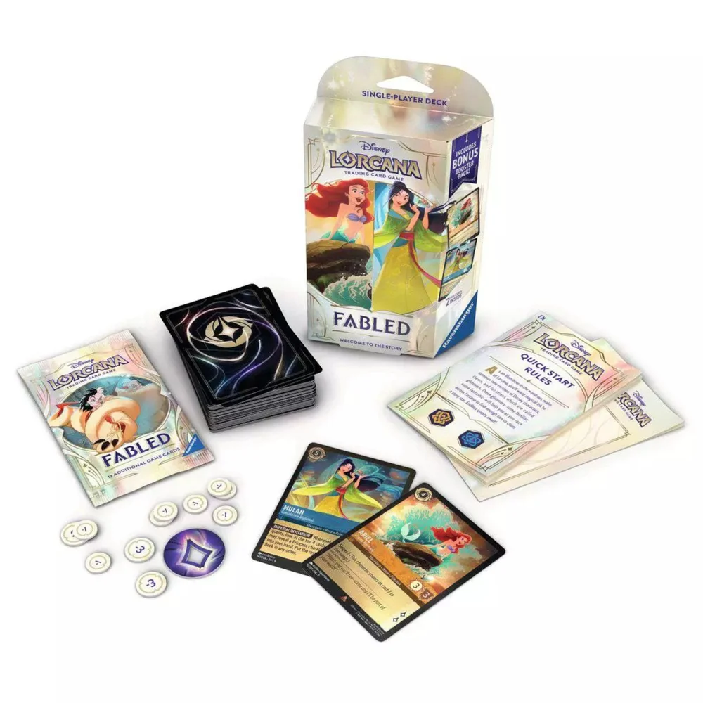 Disney Lorcana Trading Card Game Fabled Starter Deck B Image 1