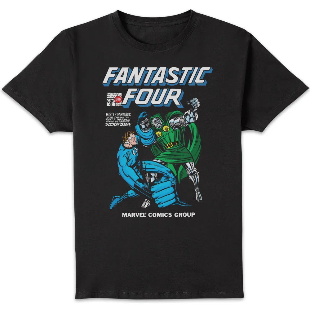 Marvel Fantastic Four Mister Fantastic Vs Doctor Doom Unisex T-Shirt - Black - S Image 1