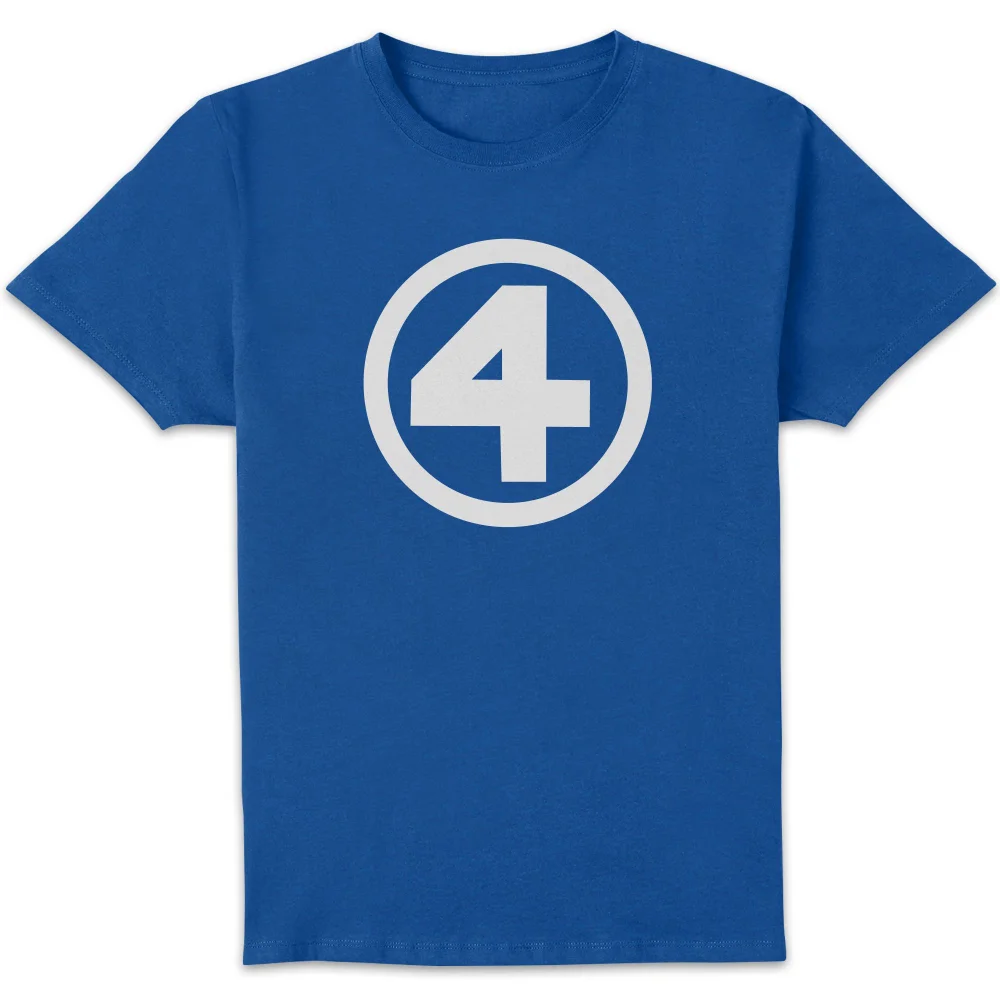 Marvel Fantastic Four Classic Symbol Unisex T-Shirt - Blue - S Image 1