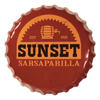 Fallout Sunset Sarsaparilla Bottle Cap Tin Sign