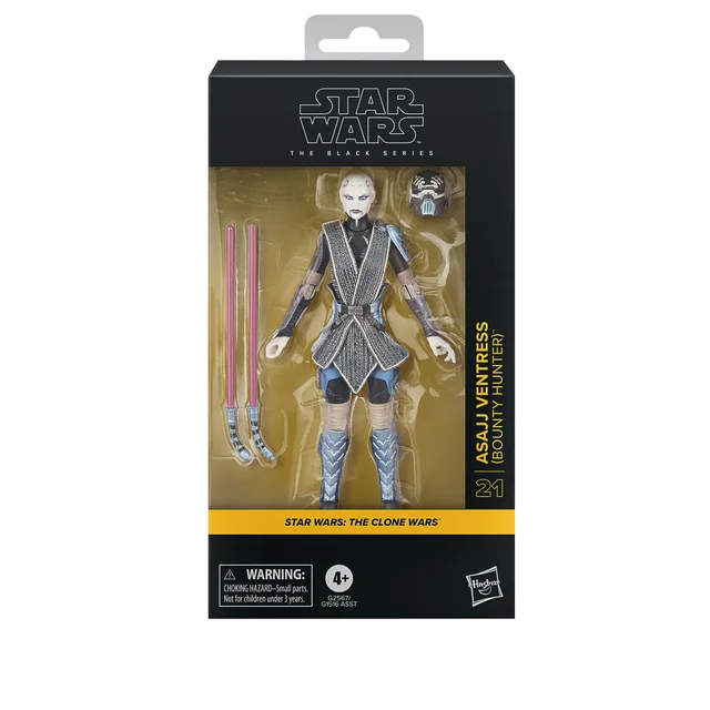 Hasbro Star Wars The Black Series Asajj Ventress (Bounty Hunter) Action Figure (6”)