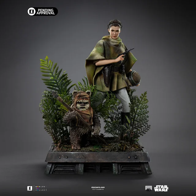 Iron Studios Star Wars Episode VI Leia and Wicket Art Scale 1/10 Scale Statue
