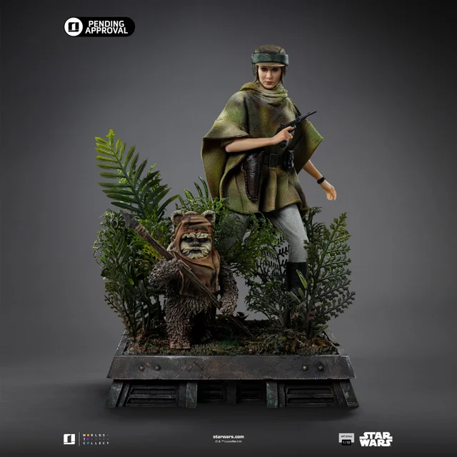 Iron Studios Star Wars Episode VI Leia and Wicket Art Scale 1/10 Scale Statue