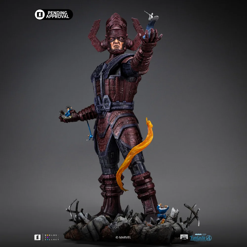 Iron Studios Fantastic Four Galactus Battle Diorama Demi Art Scale 1/20 Scale Statue Image 1