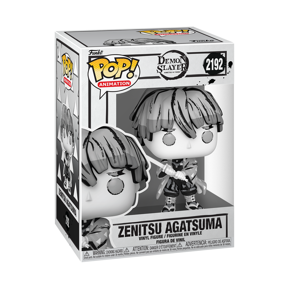 POP! Animation: Demon Slayer – Zenitsu (Sumi-Ink) Funko POP! Vinyl Image 1