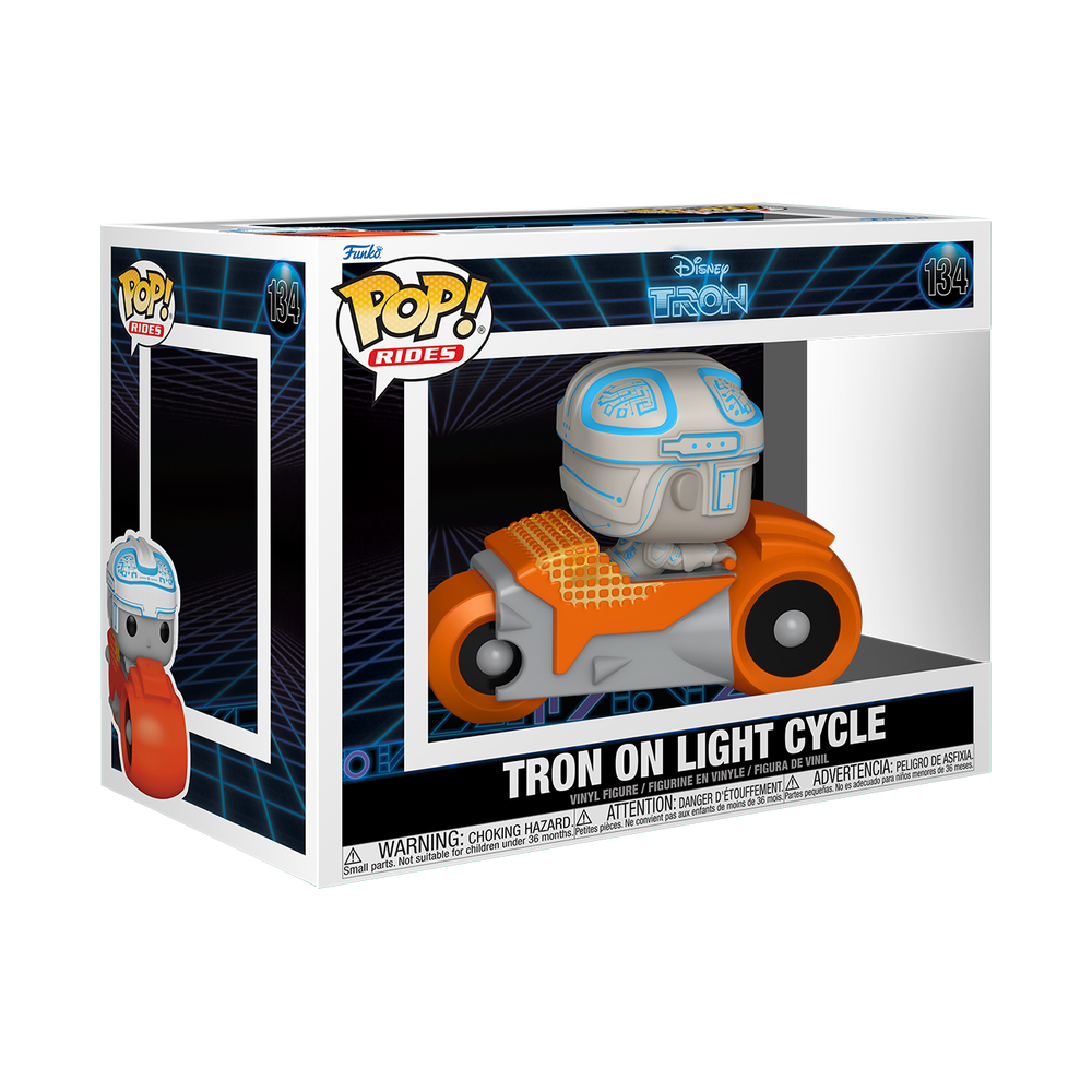 POP Ride: Tron(1982)- Tron w/Cycle Image 1