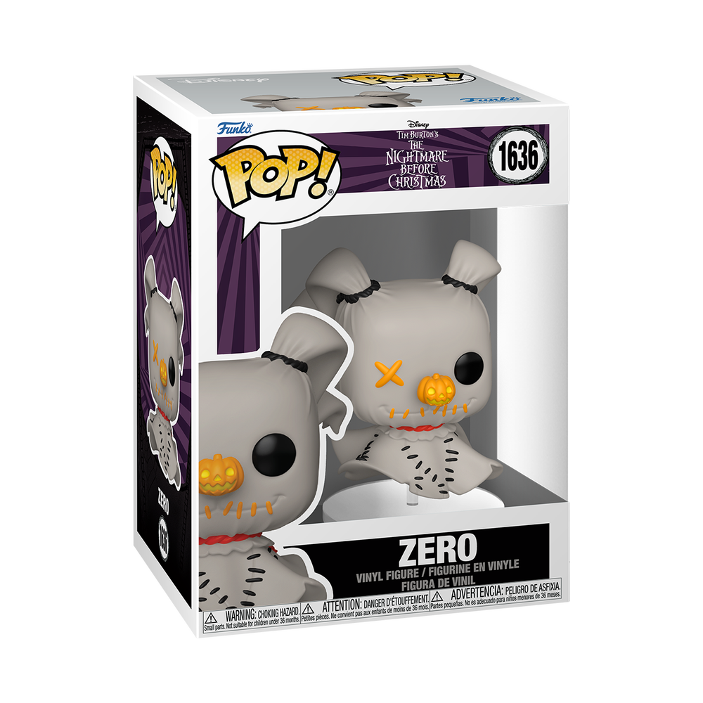 Disney A Nightmare Before Christmas Patchwork Zero Funko POP Vinyl Image 1
