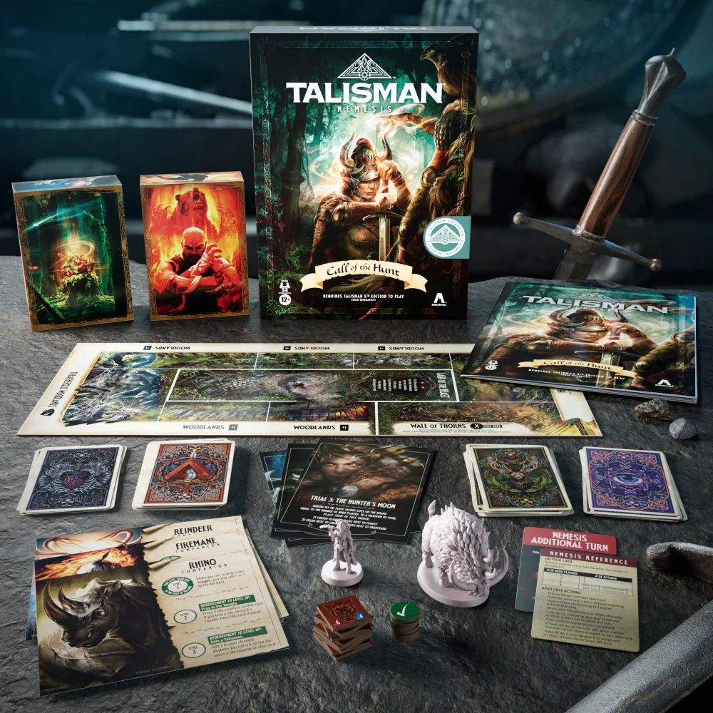Talisman Nemesis: Call of the Hunt Expansion, Requires Talisman 5th Ed. Strategy Board Game Image 1