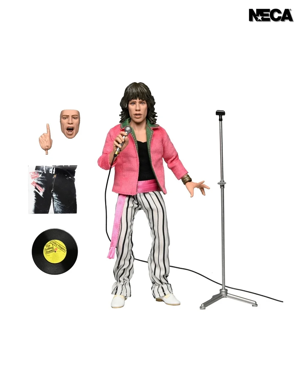 NECA - ROLLING STONES MICK JAGGER (1975) 8 INCH CLOTHED ACTION FIGURE Image 1