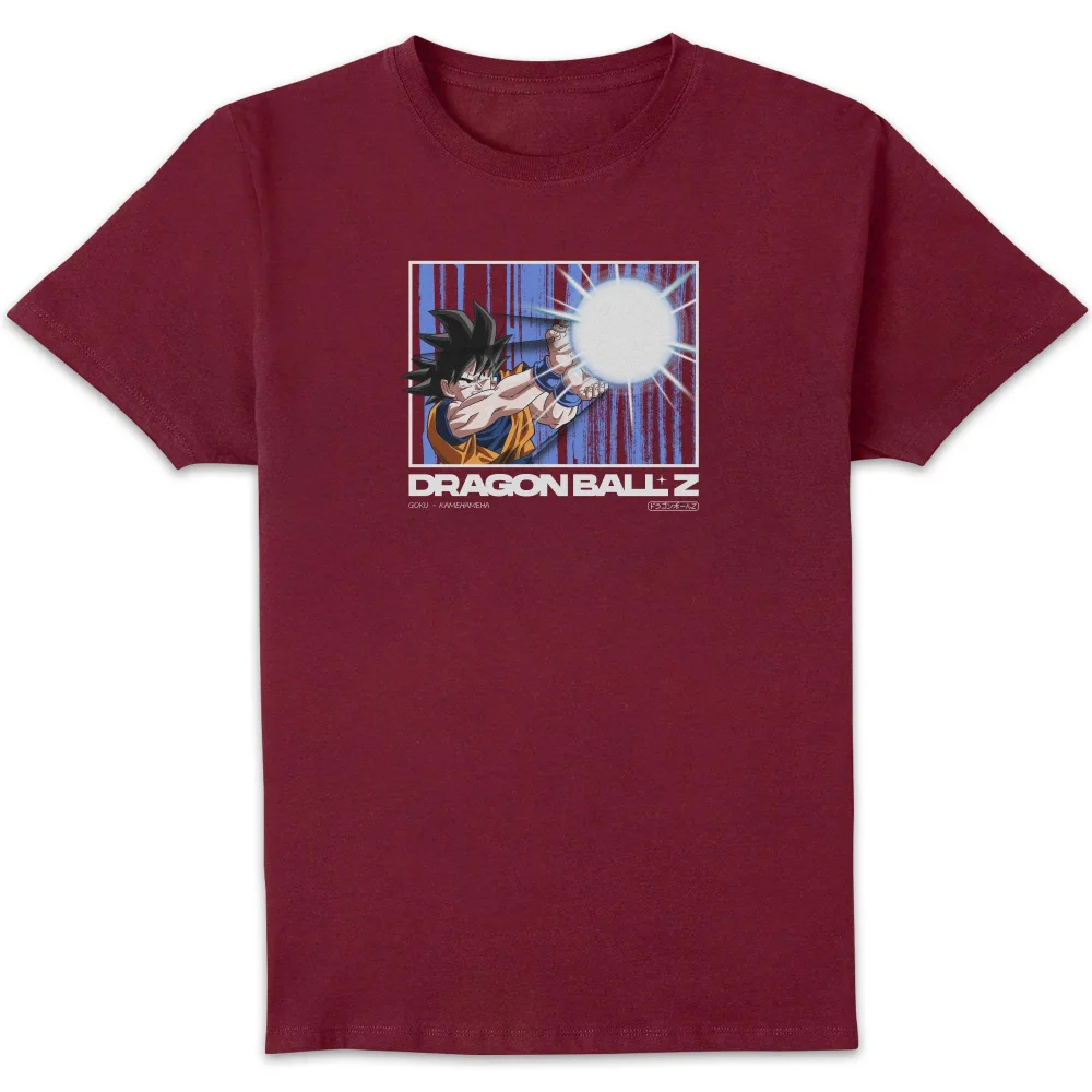 Dragon Ball Z Goku Kamehameha Profile Unisex T-Shirt - Burgundy - S Image 1