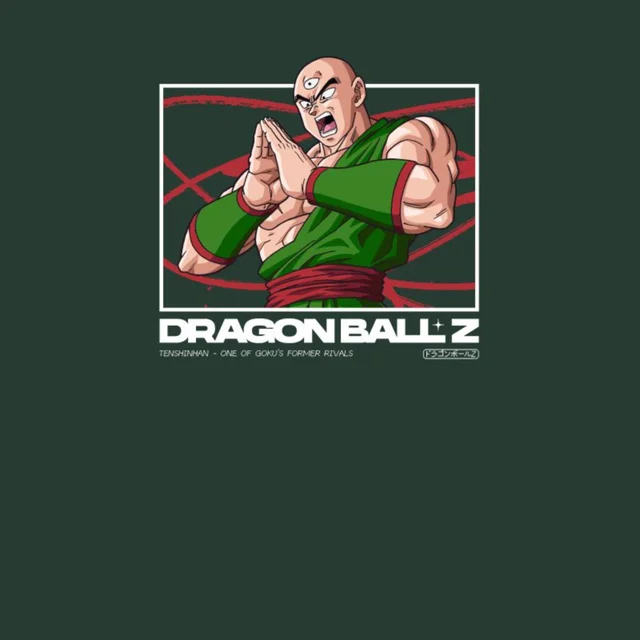 Dragon Ball Z Tenshinhan Profile Unisex T-Shirt - Green