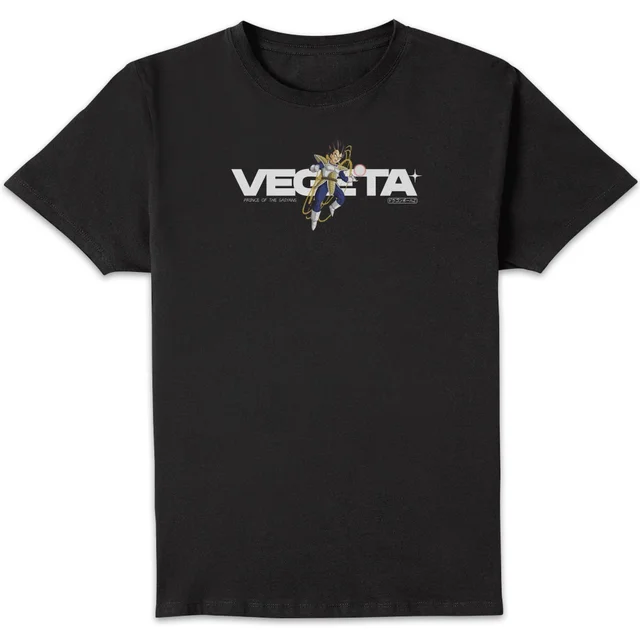 Dragon Ball Z Vegeta Style Unisex T-Shirt - Black