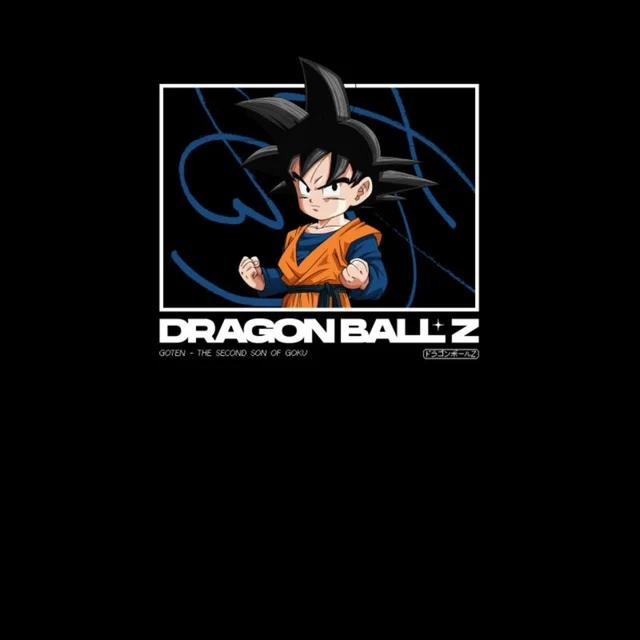 Dragon Ball Z Goten Profile Unisex T-Shirt - Black