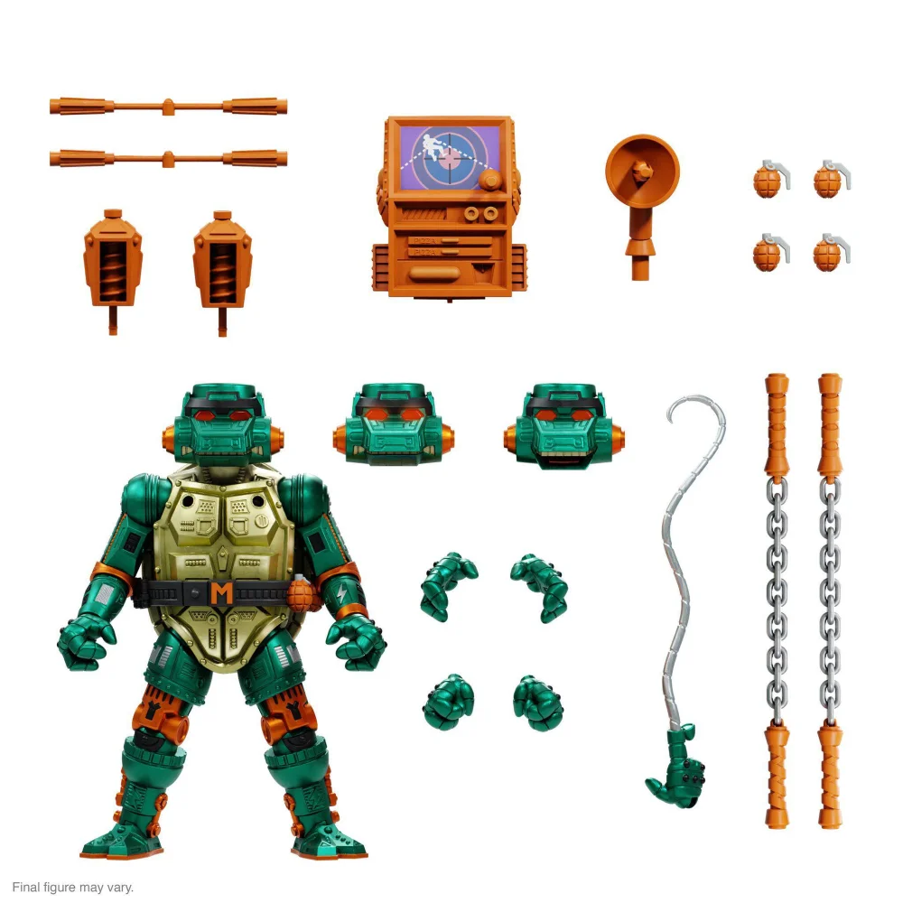 Teenage Mutant Ninja Turtles Ultimates Action Figure Warrior Metalhead Michelangelo 18 cm Image 1