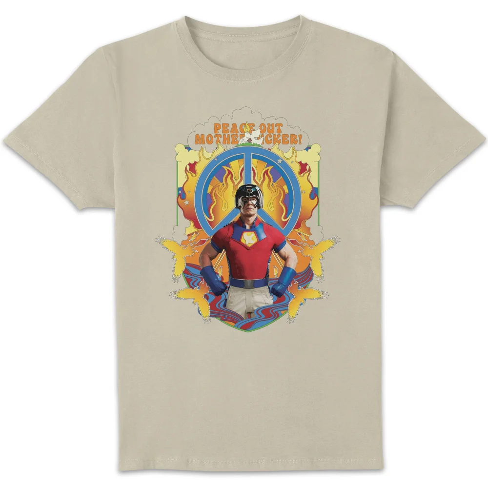 DC Comics Peacemaker Peace Out Motherf#%ker! Unisex T-Shirt - Cream - S Image 1