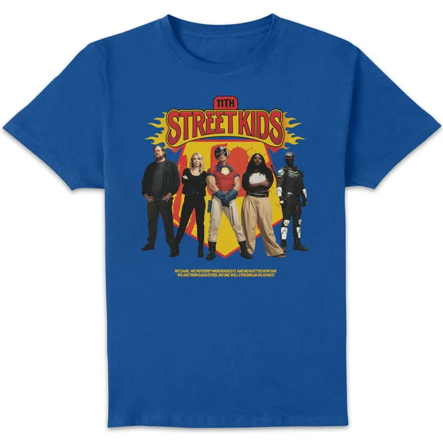 DC Comics Peacemaker 11th Street Kids Unisex T-Shirt - Blue