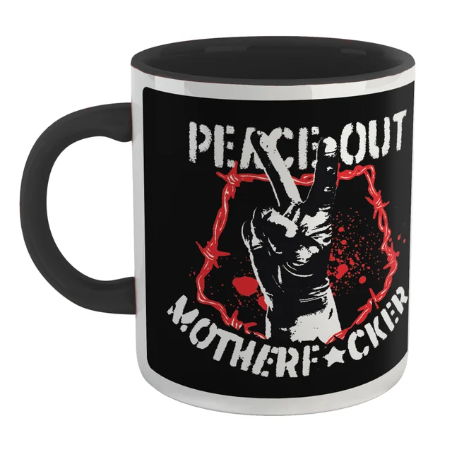 DC Comics Peacemaker Peace Out Motherf#%ker Mug - Black