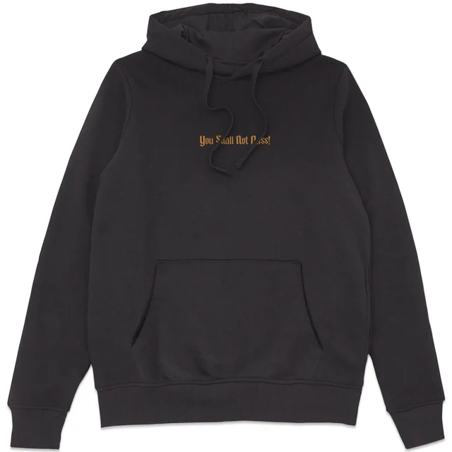 Lord Of The Rings You Shall Not Pass Hoodie - Black