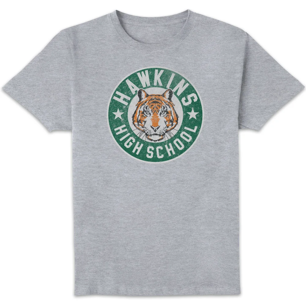Stranger Things Hawkins High School Tigers Unisex T-Shirt - Grey - S Image 1